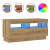 vidaXL TV skř&iacute;ňka s LED dub artisan 80 x 35 x 40 cm kompozitn&iacute; dřevo