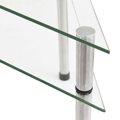 vidaXL Kuchyňská police průhledná 49,5 x 35 x 19 cm tvrzené sklo