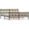 vidaXL Kovov&yacute; r&aacute;m postele bez matrace dub sonoma 183 x 213 cm