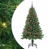 vidaXL Uměl&yacute; v&aacute;nočn&iacute; stromeček Zelen&aacute; 150 cm PVC, ocel a plast