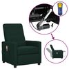 vidaXL Zvedac&iacute; mas&aacute;žn&iacute; křeslo tmavě zelen&eacute; textil