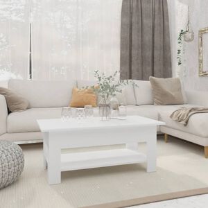 vidaXL Konferenčn&iacute; stolek b&iacute;l&yacute; 102 x 55 x 42 cm dřevotř&iacute;ska