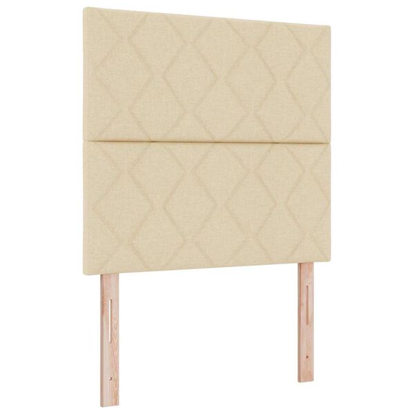 vidaXL Postel s boxspringem s matrac&iacute; Kr&eacute;mov&aacute; 100 x 200 cm textil