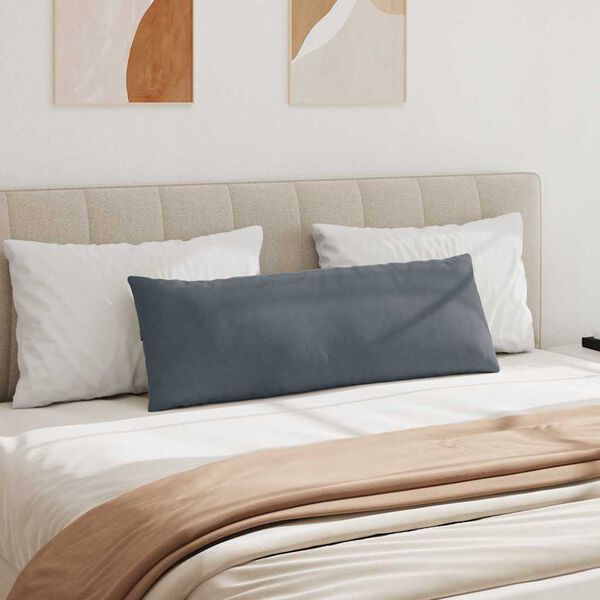 vidaXL Pohovkov&eacute; pol&scaron;t&aacute;ře 2 pcs Tmavě &scaron;ed&aacute; 120 x 40 cm Žebrovan&aacute; l&aacute;tka