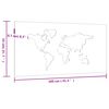 vidaXL Zahradn&iacute; n&aacute;stěnn&aacute; dekorace 105x55 cm cortenov&aacute; ocel Mapa světa