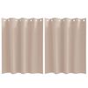 vidaXL Z&aacute;věsy na zatemněn&iacute; s kroužky 2 pcs Taupe 140 x 140 cm