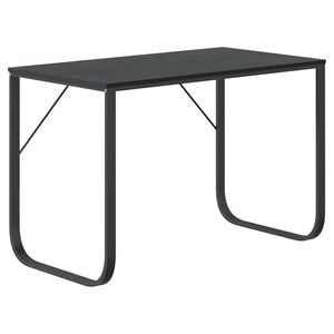 vidaXL Poč&iacute;tačov&yacute; stůl čern&yacute; 110 x 60 x 73 cm dřevotř&iacute;ska