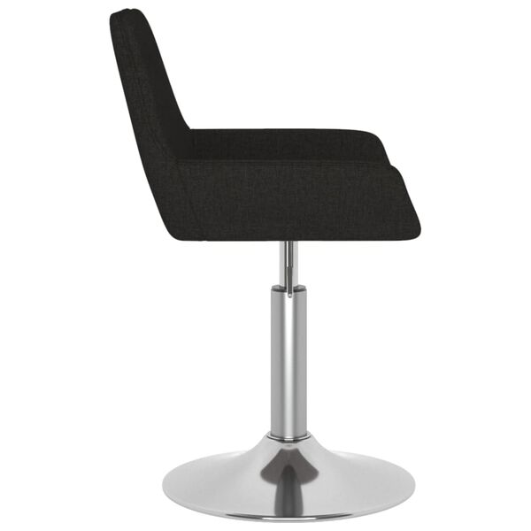 vidaXL Barov&aacute; židle čern&aacute; textil