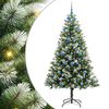 vidaXL Uměl&yacute; v&aacute;nočn&iacute; stromeček s uměl&yacute;m sněhem 300 LED Tepl&aacute; b&iacute;l&aacute;