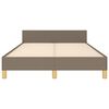 vidaXL R&aacute;m postele bez matrace taupe 120 x 200 cm textil