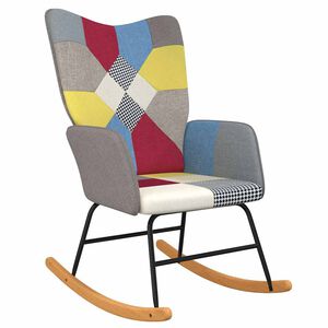 vidaXL Houpac&iacute; křeslo patchwork textil