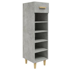vidaXL Botn&iacute;k betonově &scaron;ed&yacute; 30 x 35 x 105 cm kompozitn&iacute; dřevo