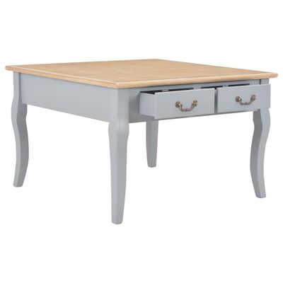 vidaXL Konferenční stolek šedý 80 x 80 x 50 cm dřevo