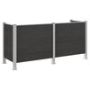 vidaXL Plot pro popelnice &Scaron;ed&aacute; 237 x 85 x 115 cm Hlin&iacute;k a WPC