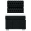 vidaXL Box spring postel s matrac&iacute; čern&aacute; 90x190 cm textil