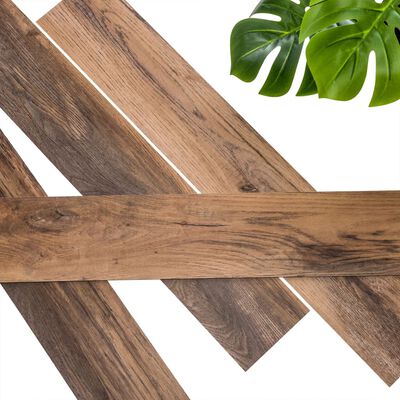 WallArt Nástěnný panel vzhled dřevěných latěk starovenkovský dub hnědý