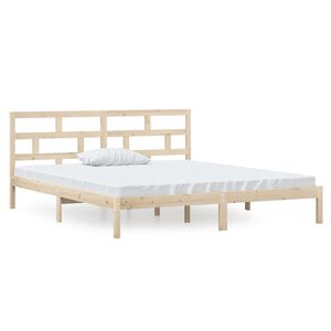 vidaXL R&aacute;m postele 135 x 190 cm Double masivn&iacute; dřevo