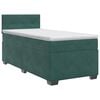 vidaXL Postel boxspring s matrac&iacute; Tmavě zelen&aacute; 90 x 200 cm Samet