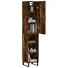 vidaXL Skř&iacute;ň highboard kouřov&yacute; dub 34,5 x 34 x 180 cm kompozitn&iacute; dřevo