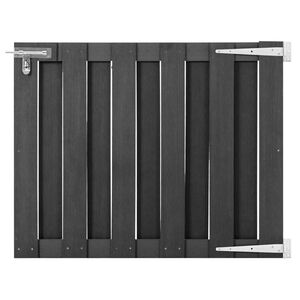 vidaXL Zahradn&iacute; branka WPC 100 x 80 cm &scaron;ed&aacute;
