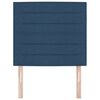 vidaXL Čelo postele Modr&aacute; 80 cm textil