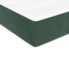 vidaXL Box spring postel s matrací tmavě zelená 80 x 200 cm samet
