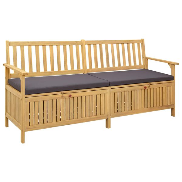 vidaXL &Uacute;ložn&aacute; lavice s pol&scaron;t&aacute;řem s &uacute;loži&scaron;těm se dveřmi