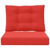 vidaXL Venkovn&iacute; pol&scaron;t&aacute;ř na pohovku 2 pcs Červen&aacute; Polyester