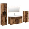 vidaXL 5d&iacute;ln&aacute; koupelnov&aacute; sestava old wood kompozitn&iacute; dřevo