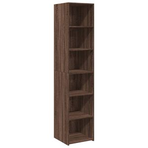 vidaXL Skř&iacute;ň highboard hněd&yacute; dub 40 x 41 x 185 cm kompozitn&iacute; dřevo