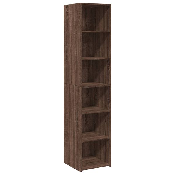 vidaXL Skříň highboard hnědý dub 40 x 41 x 185 cm kompozitní dřevo