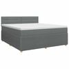 vidaXL Postel boxspring s matrac&iacute; Tmavě &scaron;ed&aacute; 140 x 190 cm Textil