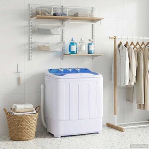 vidaXL Mini pračka, dva bubny, 5,6 kg