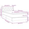 vidaXL Box spring postel s matrac&iacute; světle &scaron;ed&aacute; 80x210 cm samet