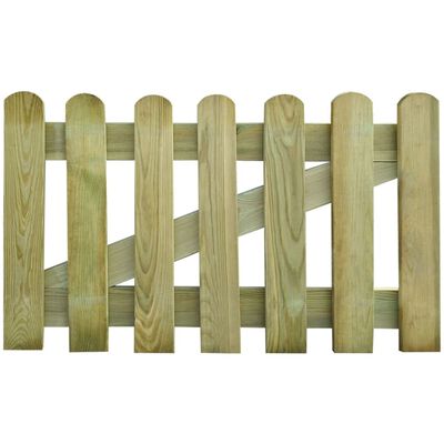 vidaXL Zahradní branka dřevo 100 x 60 cm