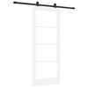vidaXL Posuvn&eacute; dveře ORKDAL 83 x 202 cm Masivn&iacute; borov&eacute; dřevo a sklo
