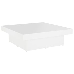 vidaXL Konferenčn&iacute; stolek b&iacute;l&yacute; 90 x 90 x 28 cm kompozitn&iacute; dřevo