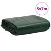 vidaXL Plachta zelená 5 x 7 m 650 g/m²