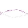 vidaXL Stoln&iacute; deska 50x50x2,5 cm čtvercov&aacute; hrub&eacute; mangovn&iacute;kov&eacute; dřevo