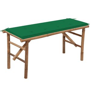 vidaXL Skl&aacute;dac&iacute; zahradn&iacute; lavice s podu&scaron;kou 118 cm bambus