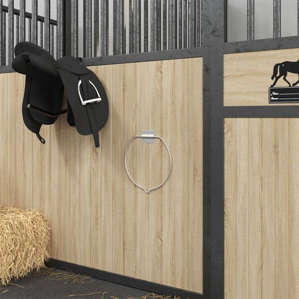 vidaXL Drž&aacute;k na kbel&iacute;k n&aacute;stěnn&yacute; stř&iacute;brn&yacute; ocel