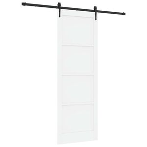 vidaXL Posuvn&eacute; dveře ORKDAL 83 x 232 cm Masivn&iacute; borovicov&eacute; dřevo B&iacute;l&aacute;