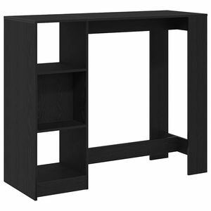 vidaXL Barov&yacute; stůl 124 x 46 x 103.5 cm Kompozitn&iacute; dřevo Čern&yacute; dub