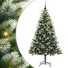 vidaXL Uměl&yacute; v&aacute;nočn&iacute; stromeček s uměl&yacute;m sněhem 300 LED Tepl&aacute; b&iacute;l&aacute;