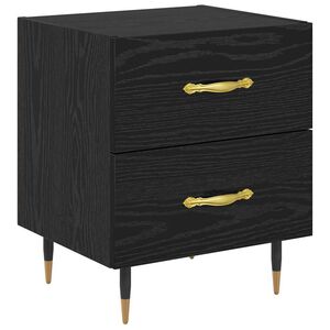 vidaXL Nočn&iacute; skř&iacute;ňka Čern&yacute; dub 40 x 35 x 47,5 cm kompozitn&iacute; dřevo