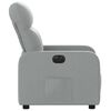 vidaXL Elektrick&eacute; polohovac&iacute; křeslo světle &scaron;ed&eacute; textil