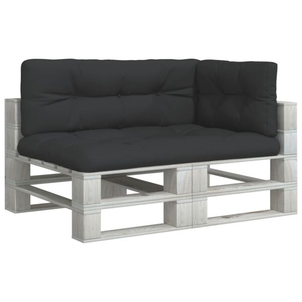 vidaXL Podu&scaron;ky na palety 3 ks čern&eacute; textil