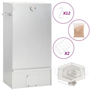 vidaXL Grilovac&iacute; trouba / ud&iacute;rna s gener&aacute;torem kouře pozinkovan&aacute; ocel