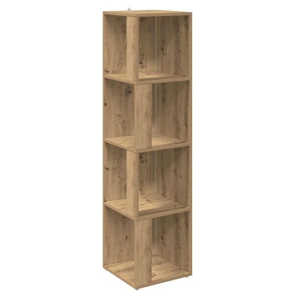 vidaXL Rohov&aacute; skř&iacute;ňka dub artisan 33 x 33 x 132 cm kompozitn&iacute; dřevo