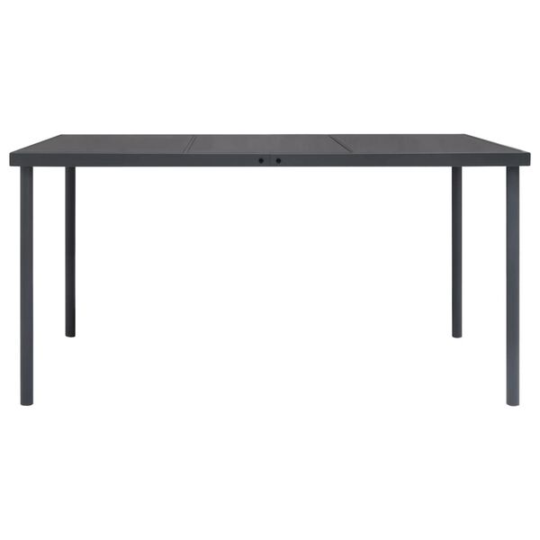 vidaXL 7d&iacute;ln&yacute; zahradn&iacute; j&iacute;deln&iacute; set ocel